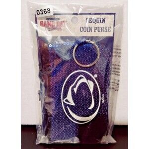 PENN STATE NITTANY LIONS OFFICIAL WOMENS SEQUIN COIN PURSE NEW